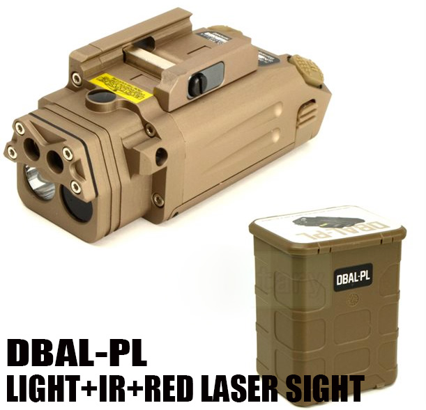 DBAL-PL type weapon light white light+IR+Red laser sight DE